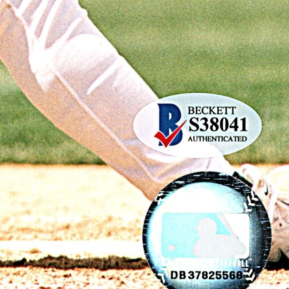 Jason Giambi Signed Oakland Athletics 8x10 Photo MVP Inscription Beckett Cert - Picture 4 of 6